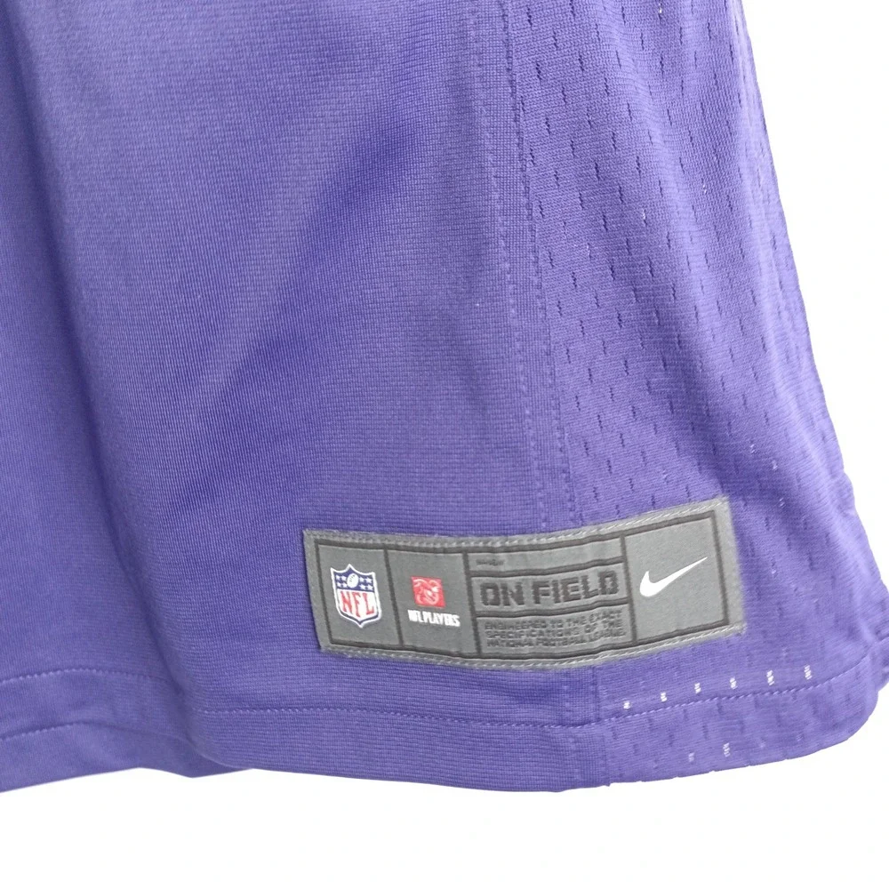 Nike Baltimore Ravens Steve Smith Sr 89 NFL On Field Jersey Purple Mens Medium